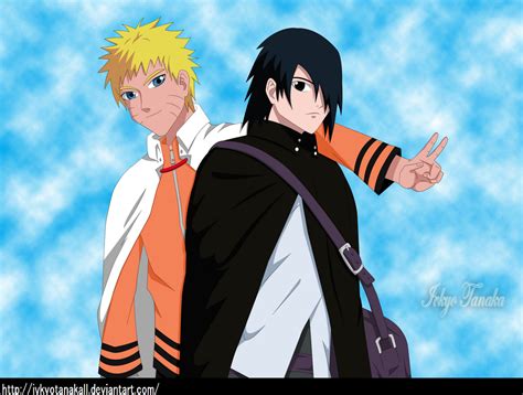 Naruto Uzumaki And Sasuke Uchiha Manga Fan Art By Ivkyotanakall On