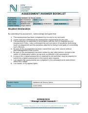 Valdemir De Souza Junior Task Assessment Answer Booklet Bsbmkg