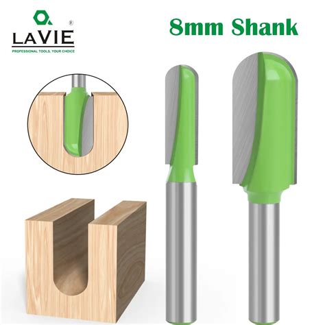 Lavie 1pc 8mm Shank Ball Nose Router Bit Set Round Milling Cutter For