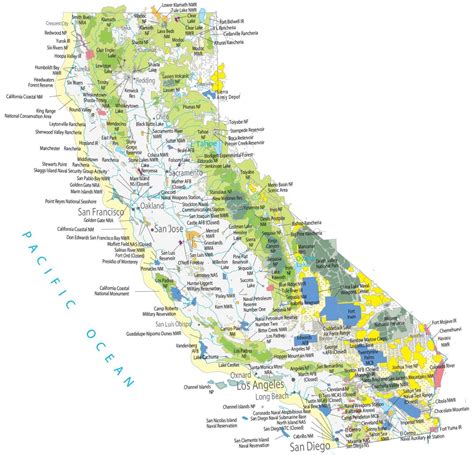 Map of California - Cities and Highways - GIS Geography