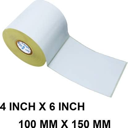 VCR Self-adhesive Direct Thermal Label Sticker - 4 x 6 inches - 400 ...