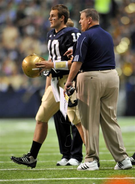 notre dame qb dayne crist picks kansas  sports