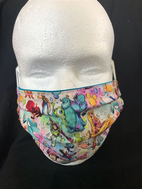 Disney All Characters Face Mask Etsy