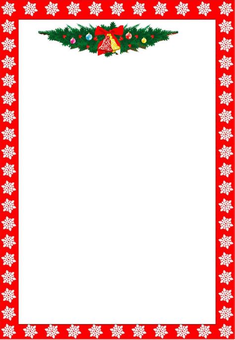 Free Printable Christmas Border Templates Word Psd