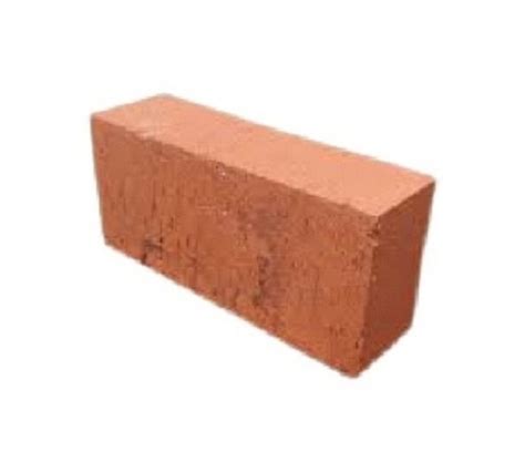 X X Inch Solid Red Rectangular Shape Clay Brick Compressive