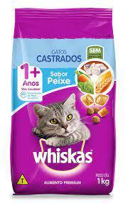 Estrela Supermercados RACAO WHISKAS PEIXE GATOS CASTRADOS 900G