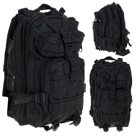 Military Tactical Hiking Backpack L Black Wasserman Eu