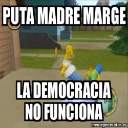 Meme Personalizado La Democracia No Funciona