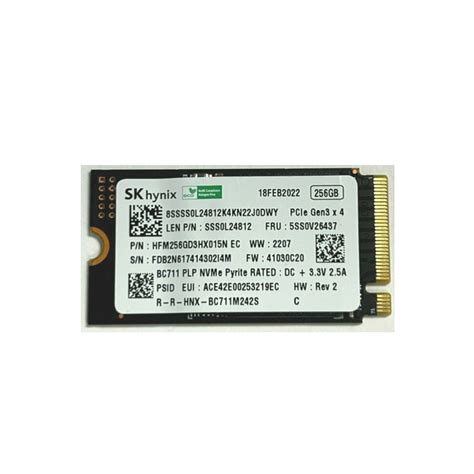 SSD M 2 2242 NVME 256Gb PCIe Gen3 X4 Hynix BC711 XXX