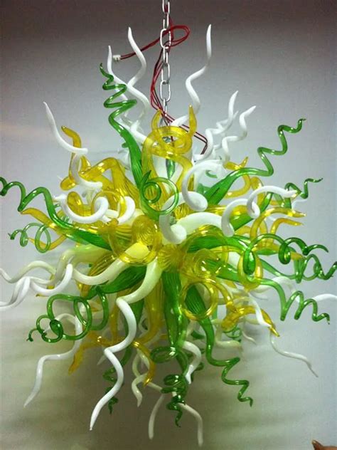 Dale Chihuly Art Hanging Crystal Lamp 100 Mouth Blown Borosilicate Murano Glass Walls Ce And