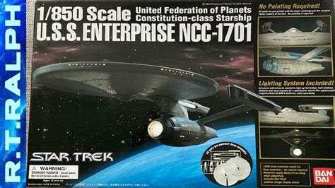 Star Trek Bandai USS Enterprise 1701 1 850 Scale Review YouTube