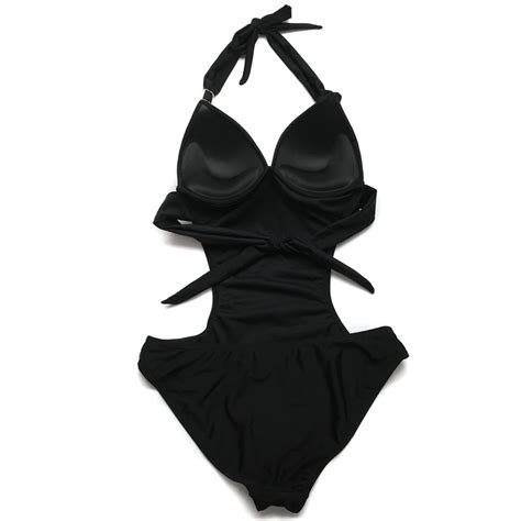 2018 Sexy Girl Comfortable One Piece Hot Micro Plain Bikini Fashion Open Swimwear Buy Sexy