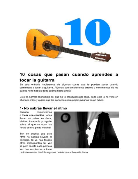 Guitarra Paso A Paso