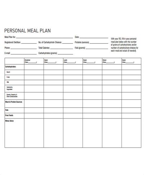 18 Diet Plan Templates Sample Example Format Download