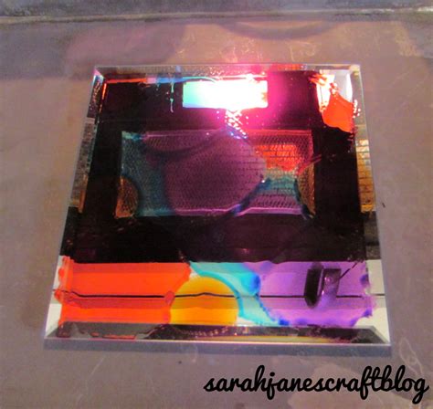 Sarah Janes Craft Blog Fired Alcohol Ink On A Mirror Plate