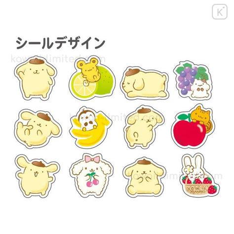 Japan Sanrio Seal Sticker Roll - Pompompurin Pudding Dog | Kawaii Limited