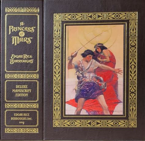 A Princess Of Mars Leatherbound Manuscript Edition Signed Limited