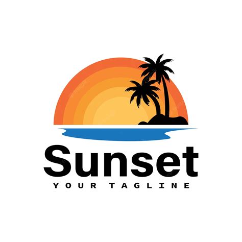 Premium Vector Sunset Logo Icon Vector Template