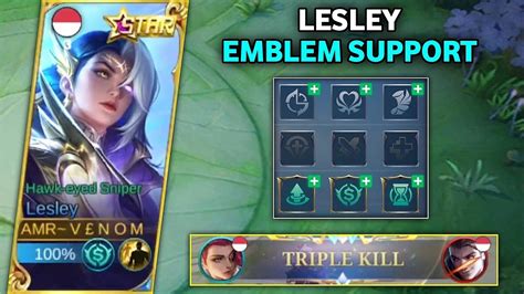 Set Emblem Support Ini Enak Dipake Lesley Lesley Best Build