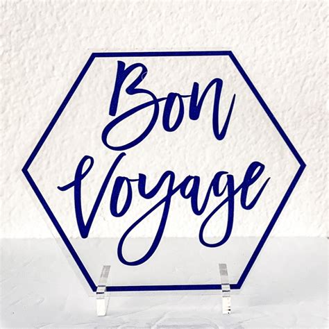 Bon Voyage Sign Bon Voyage Party Von Boyage Decor Travel Party | Etsy