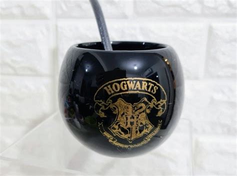 Mate burbuja Harry Potter negro y dorado Hogwarts Otaku Cine y Animé