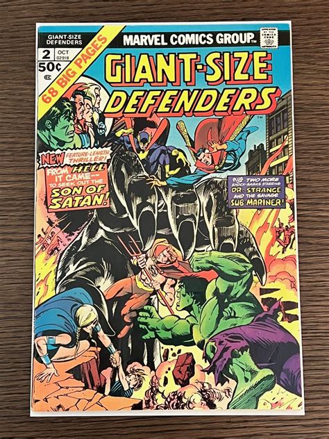 Giant Size Defenders 2 1974 FN New Gil Kane C A P Son Of Satan