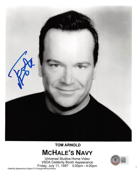 Tom Arnold Signed McHale S Navy 8x10 Photo Beckett Pristine Auction