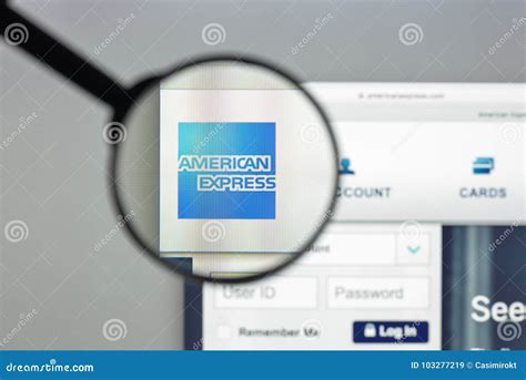 milan italy august   american express bank website ho