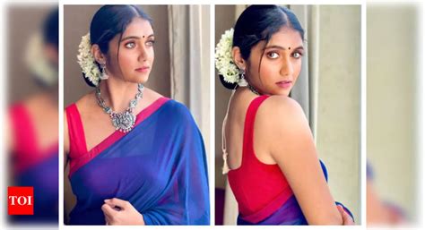 Rinku Rajguru Looks Drop Dead Gorgeous In This Blue Saree See Pics