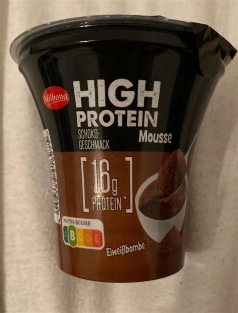 High Protein Mousse Schoko Geschmack Milbona Kal Rie Kj A Nutri N