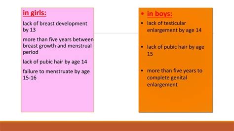 Delayed Puberty Etiology Diagnostic Approach Ppt