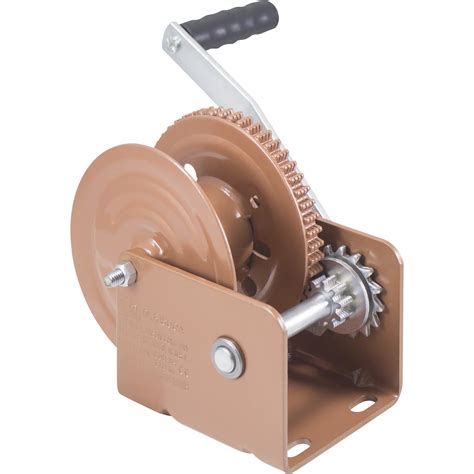 Dutton Lainson Single Speed Hand Winch With Automatic Brake — 1500 Lb