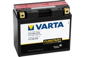 VARTA 512901019 AGM YT12B 4 YT12B BS 12V 12Ah 20h Funstart Motor