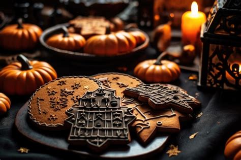 Premium AI Image | Halloween cookies