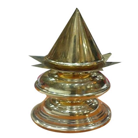 Golden Brass Temple Kalash For Worship Size 12 Inch Height At Rs