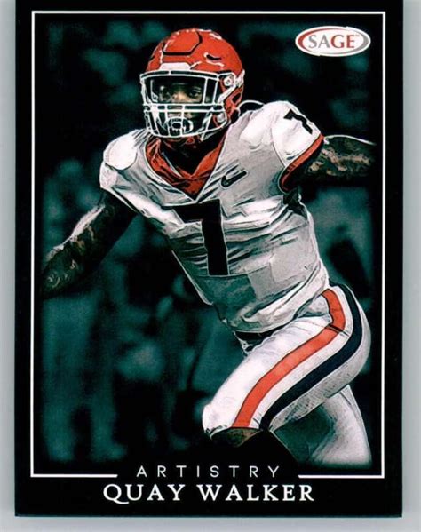 Amazon.com: 2022 SAGE Artistry #26 Quay Walker Georgia Bulldogs RC ...