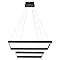 Airyphant Modern Led Pendant Light Square Black Led Chandelier For