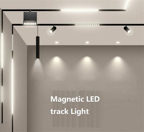 Embedded Magnetic Led Track Lighting 48v Surface Mounted Linear