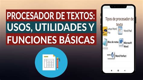 Cuales Son Las Utilidades De Un Procesador De Texto Printable