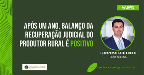 Após um ano balanço da recuperação judicial do produtor rural é