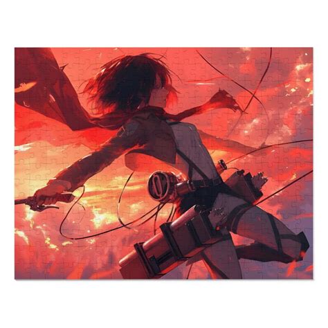 Mikasa Attack On Titan Anime Puzzle Jigsaw Adult Puzzle Anime Puzzle 30 110 252 500 1000 Pieces