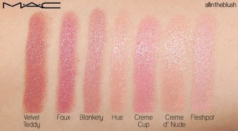MAC Nude Lipstick Swatches Review All In The Blush