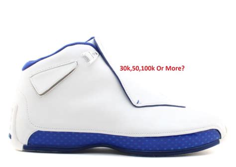 How Limited Are The Air Jordan 18 XVIII White Royal