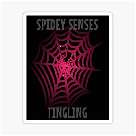 My Spidey Senses Are Tingling Sticker For Sale By Quantumview Redbubble