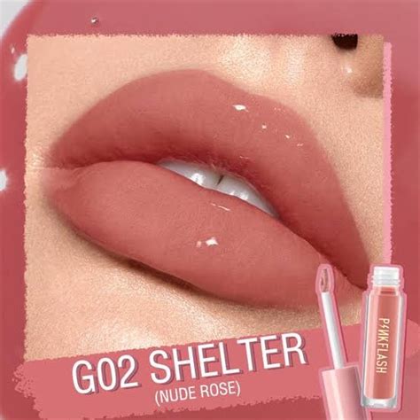 Pink Flash Moist Lip Gloss G02 Shelter Nude Rose BEAUTY FACTORY PAKISTAN