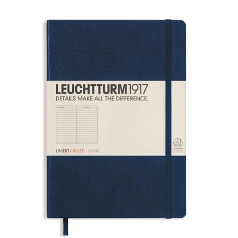 Leuchtturm Notizbuch Medium A5 marine liniert günstig online bestellen