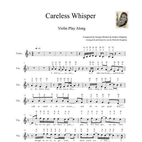 Careless Whisper George Michael Violin Play Along Pdf DocDroid