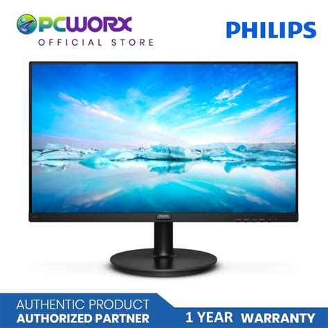 Philips 21 5 Inch Monitor 221v8 Va Panel 75hz Vga Hdmi Borderless