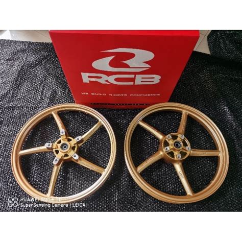 RACING BOY 5 SPOKE MAGS 215X300 GOLD ONLY FOR YAMAHA SNIPER 150 155