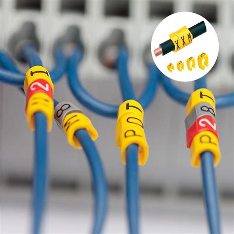 Elitco Kss Yellow Cable Marker Tube Letter S Label Cable Marker Yellow Flexible Pvc Cable